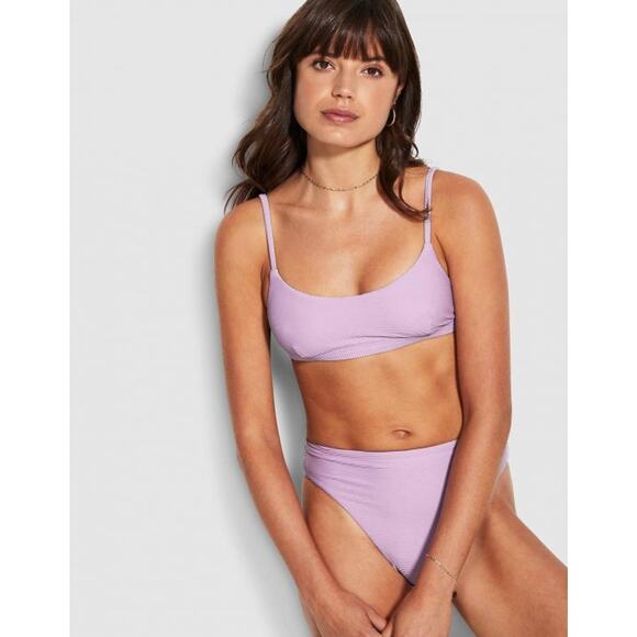 SEAFOLLY Sea Dive Hipster Pant BOTTOM ONLY Lilac Purple Size US 10 Medium NEW - Picture 1 of 13